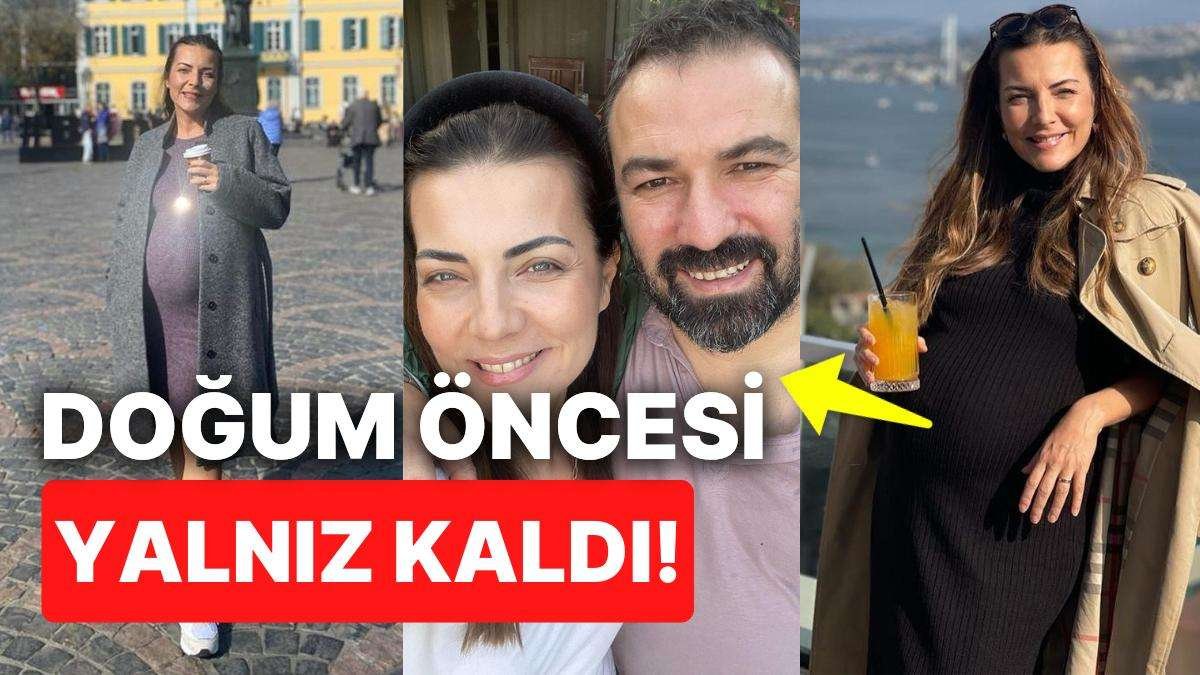 Burcu Kara Doğuma Bir Ay Kala Eşi Fırat Parlak’a Hasret Kaldı!