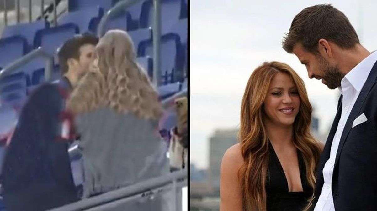 Son maçına çıkan Gerard Pique’yi, uğruna Shakira terk ettiği genç sevgilisi teselli etti
