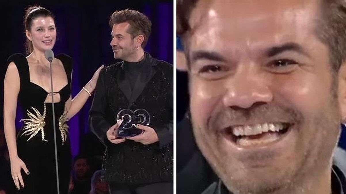 Kenan Doğulu, elinden ödül aldığı Beren Saat’in sözleri karşısında gözyaşlarına hakim olamadı