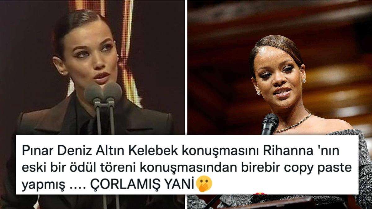 Pınar Deniz’in Tartışılan Ödül Töreni Konuşmasını, Rihanna’nın Yıllar Önceki Konuşmasından Aldığı Ortaya Çıktı