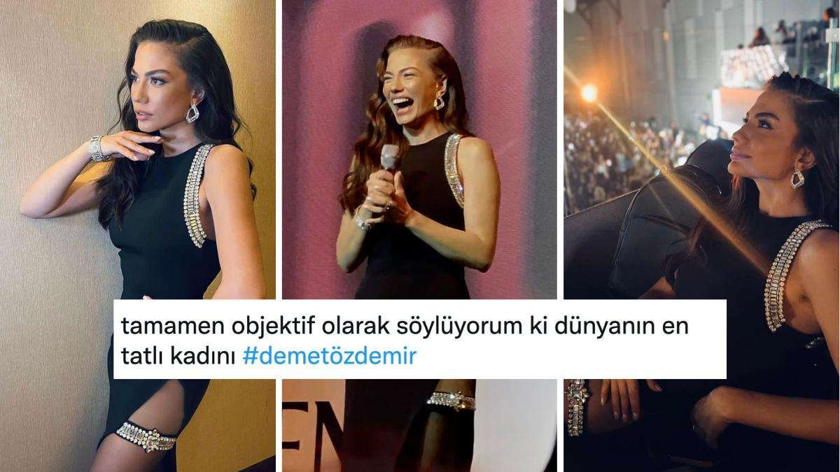 Siyah Elbisesiyle Gözlerden Kalpler Çıkaran Demet Özdemir Bakü’de İlgi Odağı Oldu