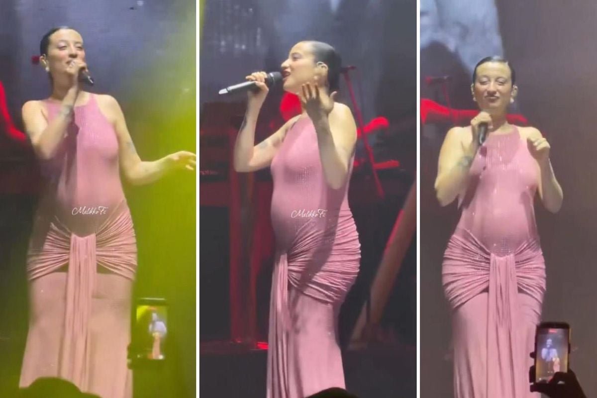 Karnı burnunda sahneye çıkan Melike Şahin, performansıyla tepki çekti