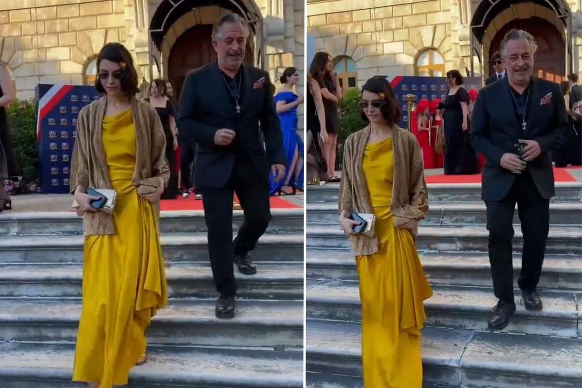 Cem Yılmaz ve Ahu Yağtu oğullarının mezuniyetinde bir araya geldi