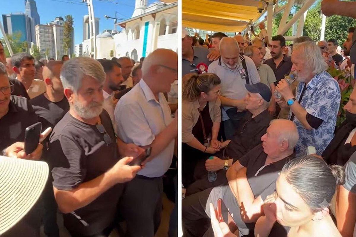 Kadir İnanır’ın cenaze töreninde İlyas Salman ile fotoğraf çektirme yarışına girdiler