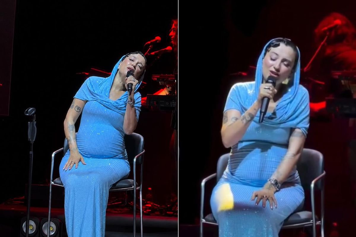 Karnı burnunda Melike Şahin konserlerine oturarak devam ediyor