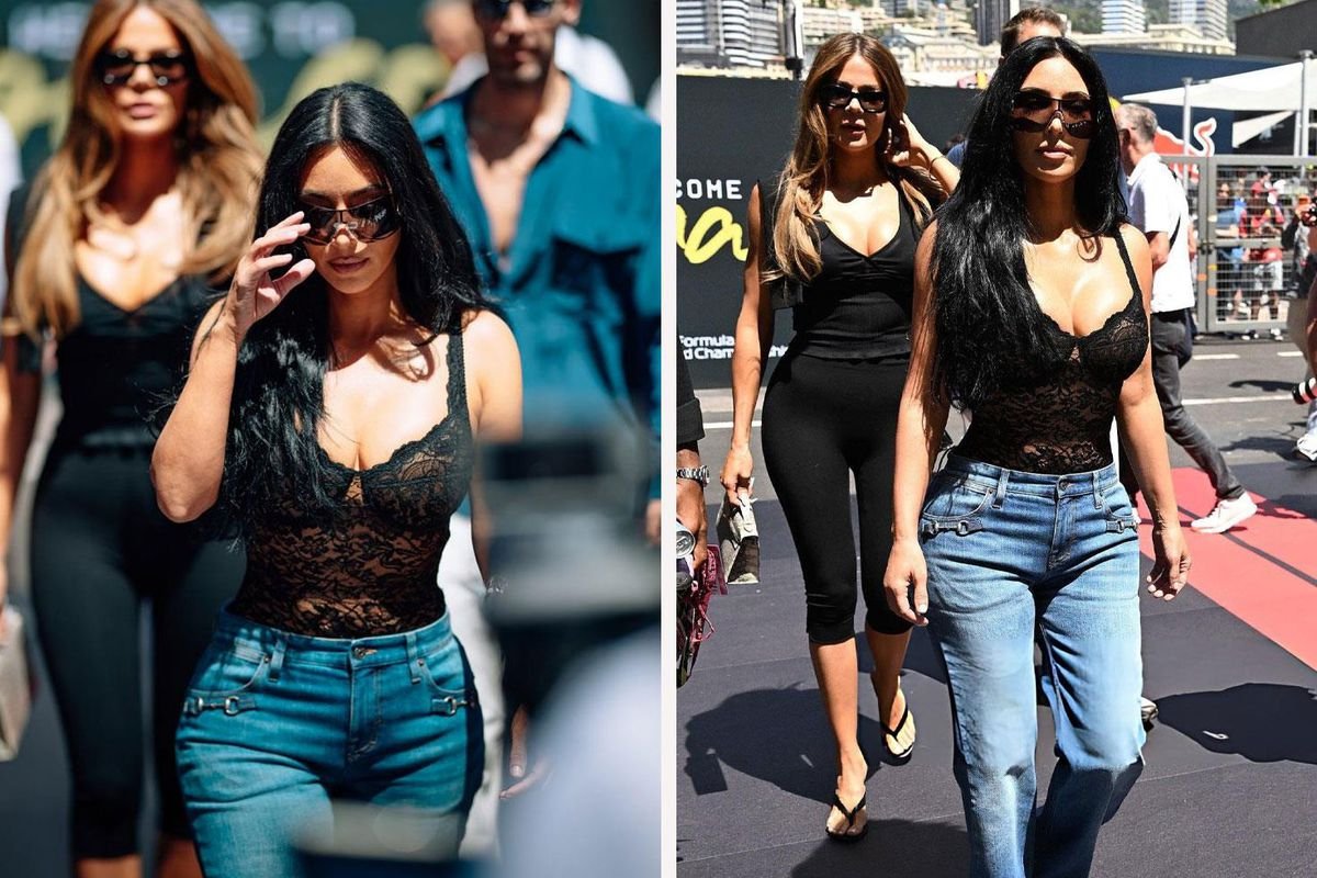 Kim Kardashian, Lewis Hamilton’ı Monako’da yalnız bırakmadı
