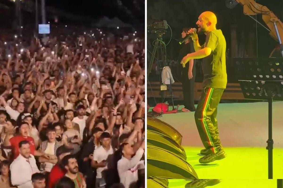 Kürt rapçi Serhado, Diyarbakır’da konser verdi