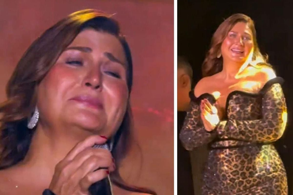 Sibel Can, sahnede Ahmet Kaya’nın şarkısını söylerken gözyaşlarına boğuldu