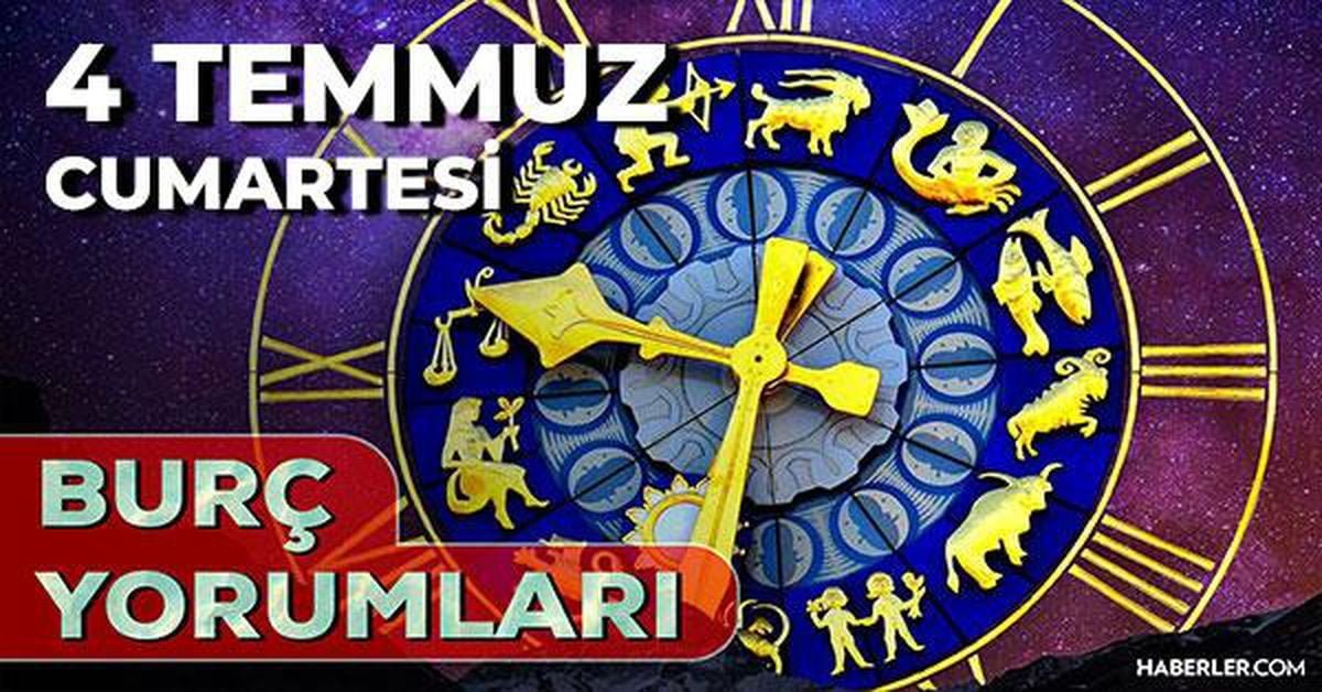 4 Temmuz 2026 burç yorumları! Boğa, Aslan, Kova burcu yorumu… AŞK, EVLİLİK, SAĞLIK yorumları ne diyor?